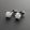 Karmos félgömb Opál fülbevaló 4 vagy 6 mm - fehér