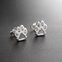 Cirkónia köves tappancs fülbevaló