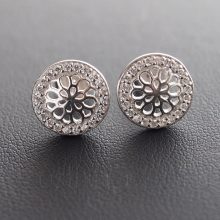 Bedugós Mandala Ezüst fülbevaló