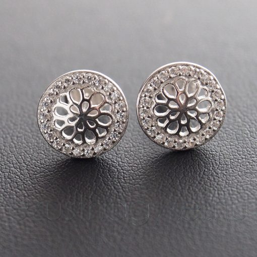 Bedugós Mandala Ezüst fülbevaló