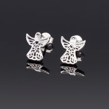 Angyal ezüst fülbevaló