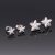 Nagy tengeri csillag bedugós ezüst fülbevaló 