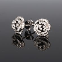 Cseresznye Ezüst fülbevaló