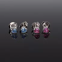 Bedugós színes szív fülbevaló