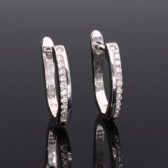 Sorban köves francia kapcsos Ezüst fülbevaló