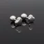 Szív Ezüst fülpiercing bogyós véggel