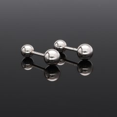 Bogyós Ezüst fülpiercing bogyós véggel