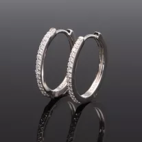 Sorköves karika fülbevaló