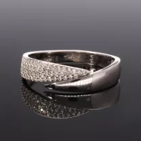 Fényes-cirkónia köves nyitott gyűrű 