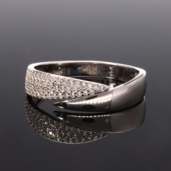 Fényes-cirkónia köves nyitott gyűrű 