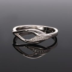 Tulipán cirkónia köves gyűrű 