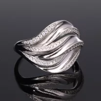 9 hullám ezüst gyűrű