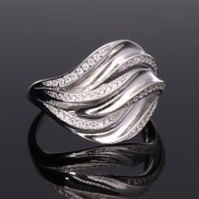 9 hullám ezüst gyűrű