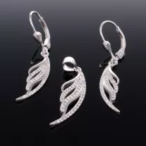 Szárny Medál és Patentos fülbevaló szett