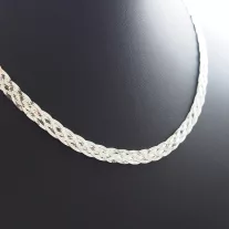 6 soros Fonott Ezüst Nyakék
