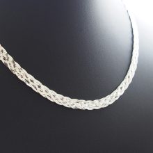 6 soros Fonott Ezüst Nyakék