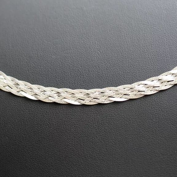 6 soros Fonott Ezüst Nyakék