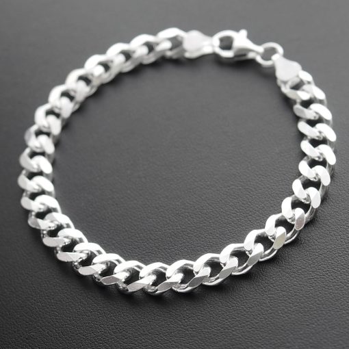 Heavy Pancer Ezüst Karlánc- 8x2,5mm