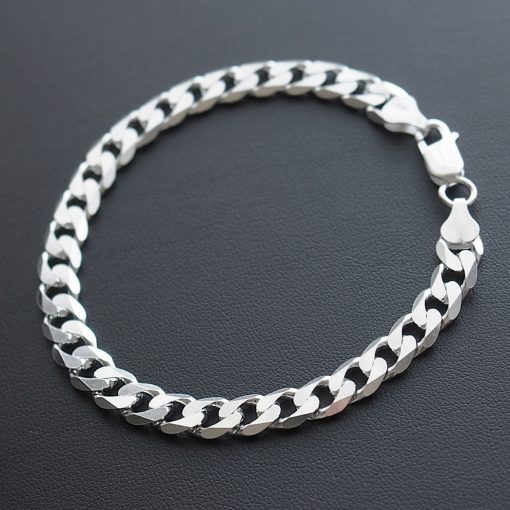 Heavy Pancer Ezüst Karlánc - Tömör 6x2,5 mm