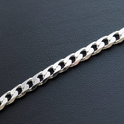 Heavy Pancer Ezüst Karlánc - Tömör 6x2,5 mm