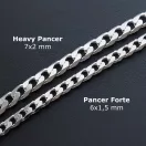 Heavy Pancer Ezüst Karlánc - Tömör 6x2,5 mm Heavy Pancer Ezüst Karlánc - Tömör 6x2,5 mm