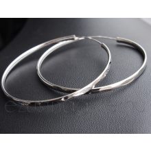 Karika fülbevaló 5,5 cm-es - vésett