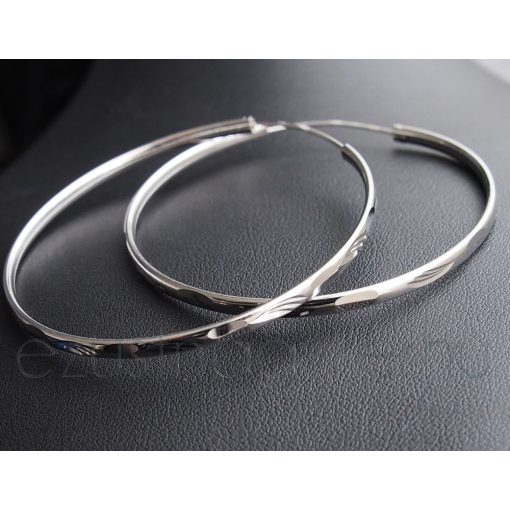 Karika fülbevaló 5,5 cm-es - vésett