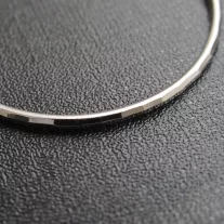 Karika fülbevaló 4,5 cm-es  - lapmintás