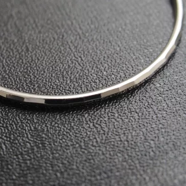 Karika fülbevaló 4,5 cm-es  - lapmintás