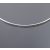 Ródiumos félmerev ezüst nyaklánc 42–50 cm-es méretben, 925 ródiumozott ezüstből, ezüst ugróval
