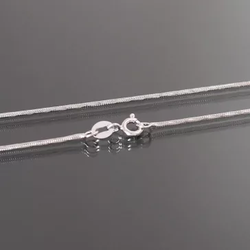 Ezüst Kígyólánc, sűrűn vésett, 0,8-1mm vastag