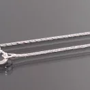 Ezüst Kígyólánc, sűrűn vésett, 0,8-1mm vastag
