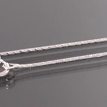 Ezüst Kígyólánc, sűrűn vésett, 0,8-1mm vastag