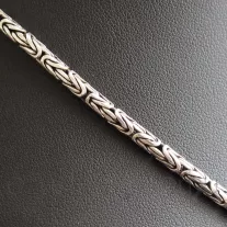 Antikolt Ezüst Férfi Királylánc - 3,2 mm vastag