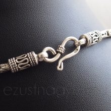 Antikolt Ezüst Férfi Királylánc - 3,2 mm vastag