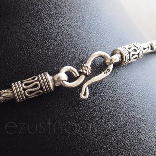 Antikolt Ezüst Férfi Királylánc - 3,2 mm vastag