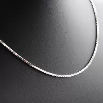 "Medium" Ezüst Kockalánc - 2 mm vastag, tömör
