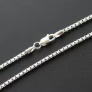 "Medium" Ezüst Kockalánc - 2 mm vastag, tömör "Medium" Ezüst Kockalánc - 2 mm vastag, tömör