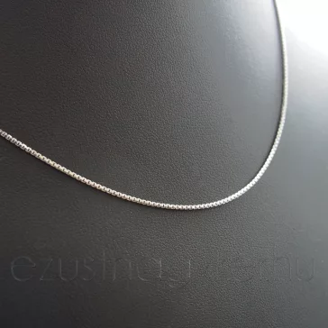 Vékony Ezüst Velencei Kockalánc - 1x1mm
