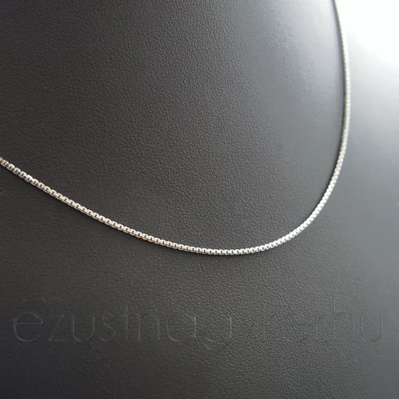 Vékony Ezüst Velencei Kockalánc - 1x1mm