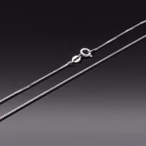 Vékony Ezüst Velencei Kockalánc - 1x1mm