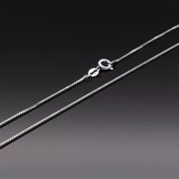 Vékony Ezüst Velencei Kockalánc - 1x1mm