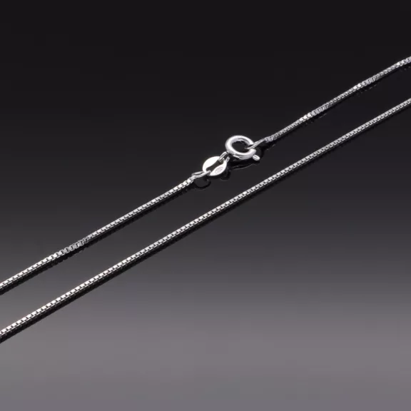 Vékony Ezüst Velencei Kockalánc - 1x1mm