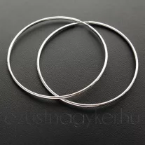 Klasszikus Ezüst karika fülbevalók:  2,5 - 3,5 - 4,5 - 5,5 cm