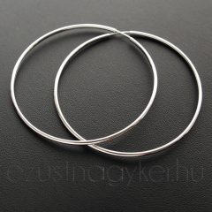 Klasszikus Ezüst karika fülbevalók:  2,5 - 3,5 - 4,5 - 5,5 cm