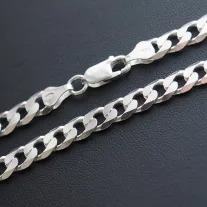 Vastag Tömör Pancer  Férfi  Ezüst nyaklánc