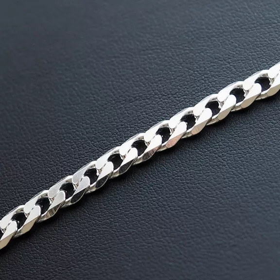 Vastag Tömör Pancer  Férfi  Ezüst nyaklánc