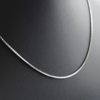Velencei Ezüst Nyaklánc 1,2mm Kockalánc 