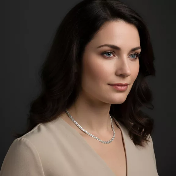 4 soros Fonott Ezüst Nyakék