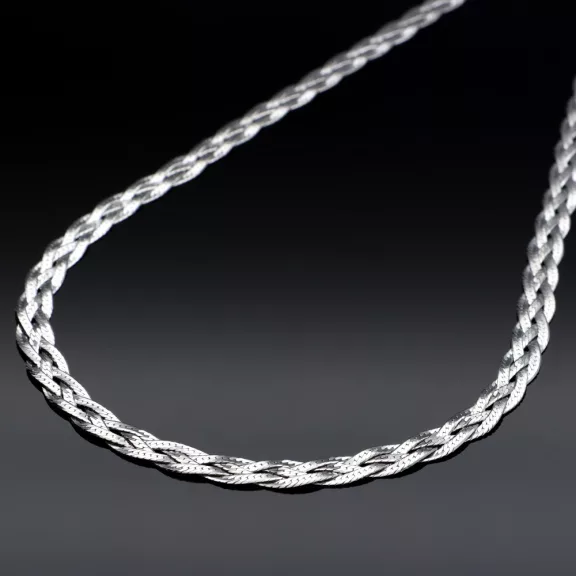 4 soros Fonott Ezüst Nyakék